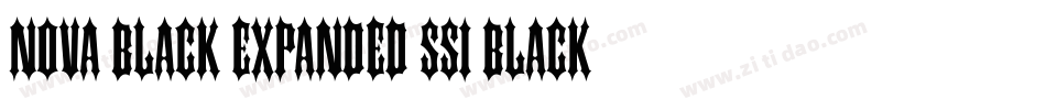 Nova Black Expanded SSi Black Expanded Italic字体转换